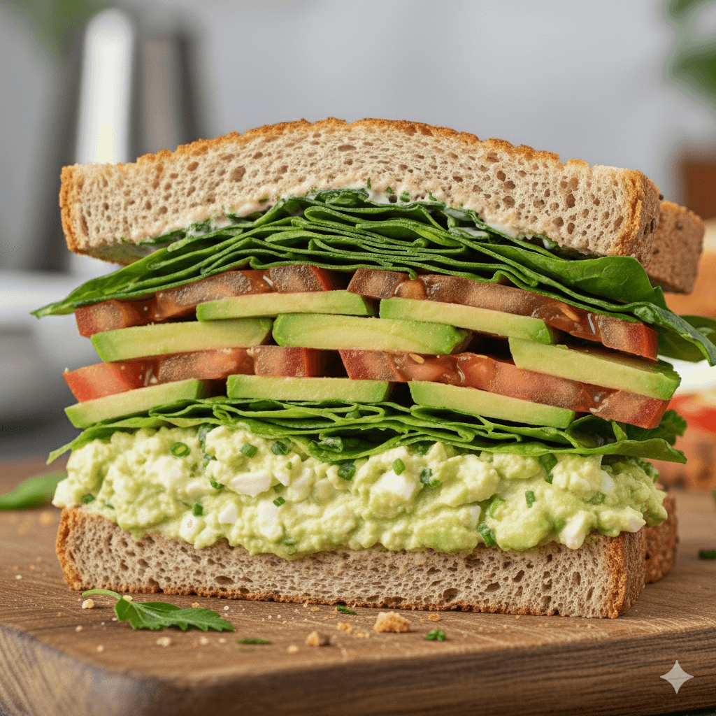 Sándwich Power-Veggie: Tu Dosis de Energía Deliciosa