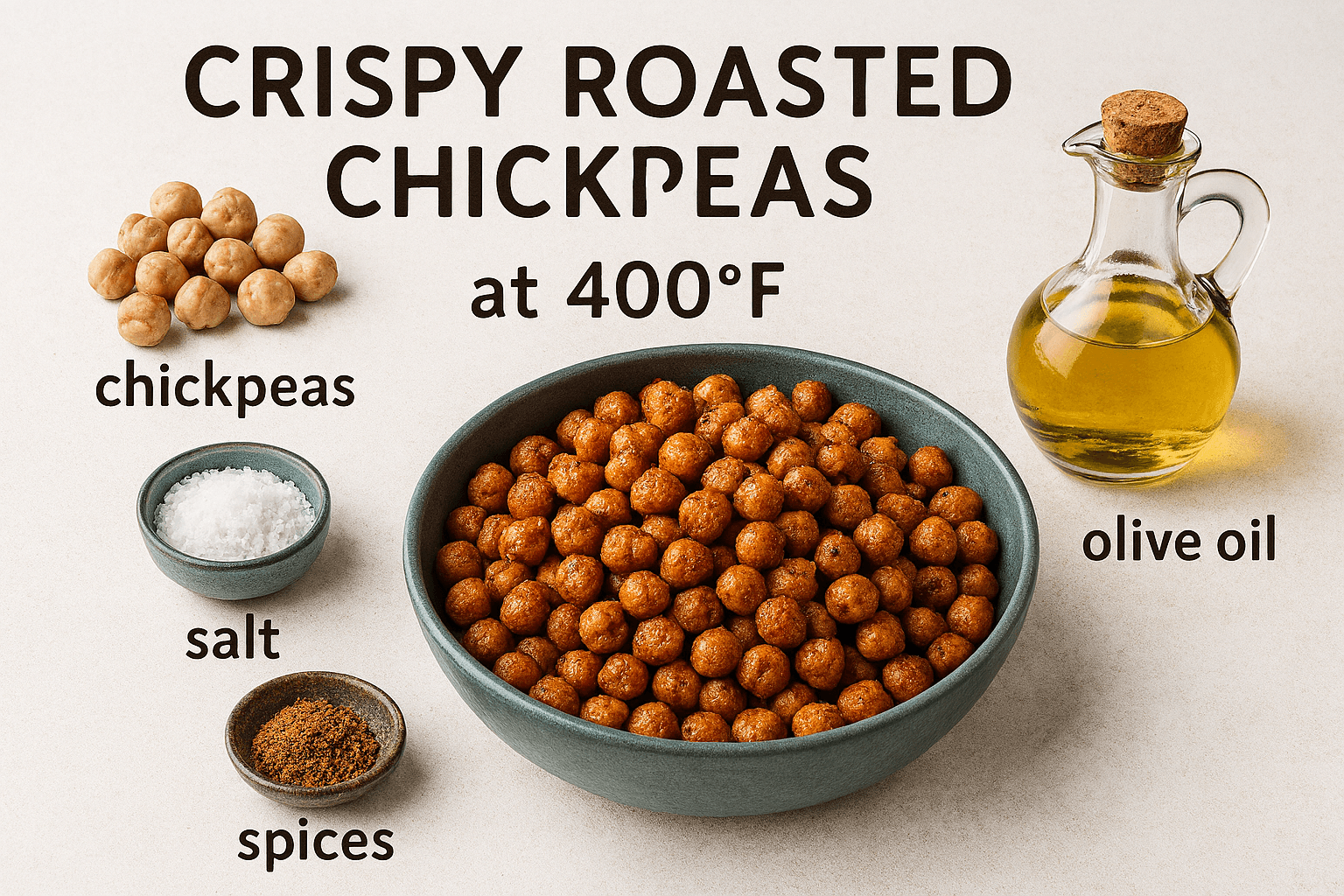 Garbanzos Especiados al Horno: El Snack Crujiente y Económico