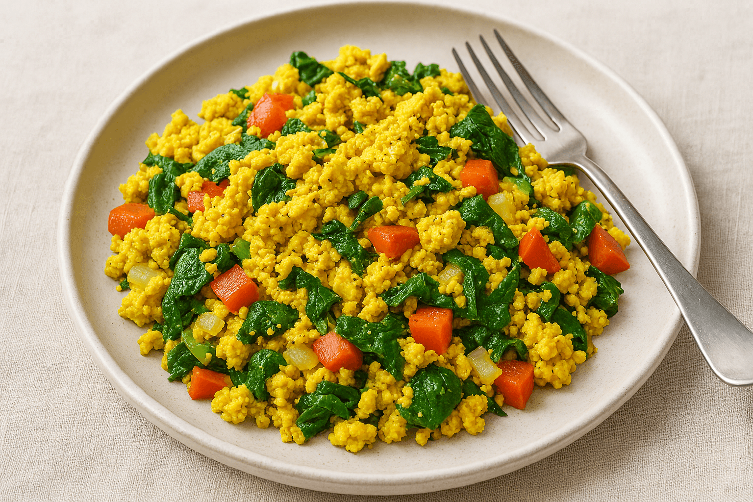 Revuelto de Tofu con Vegetales