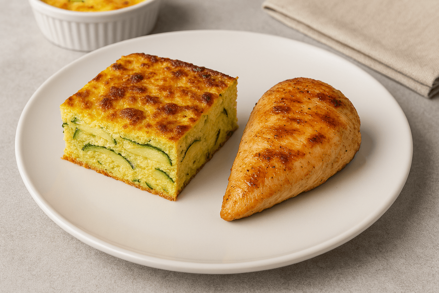 Pastel de Papas y Zapallo Italiano con Pechuga de Pollo: Un Almuerzo Reconfortante y Proteico