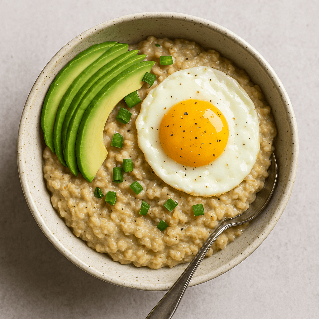Tazón de Avena Salado con Huevo y Palta: Un Desayuno Nutritivo y Diferente