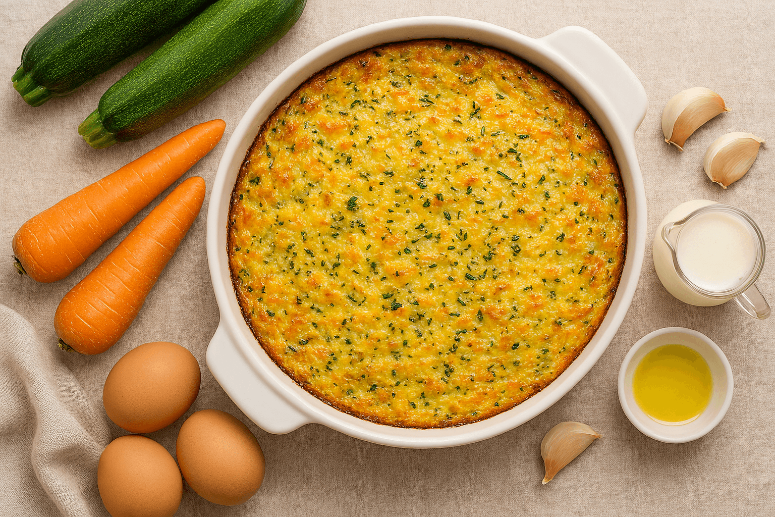 Receta Saludable: Pastel de Vegetales y Queso Gluten Free