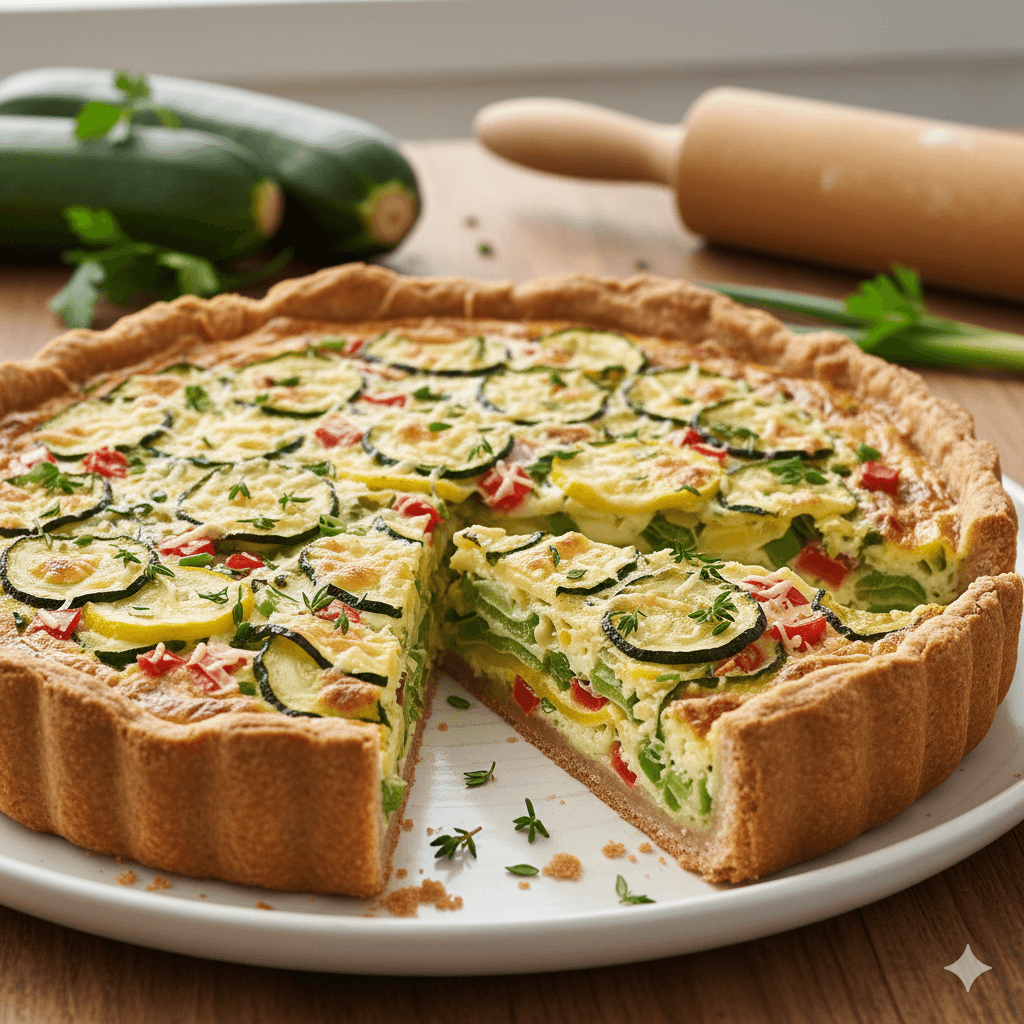 Tarta de Zapallitos Italianos: El Almuerzo Nutritivo y Reconfortante