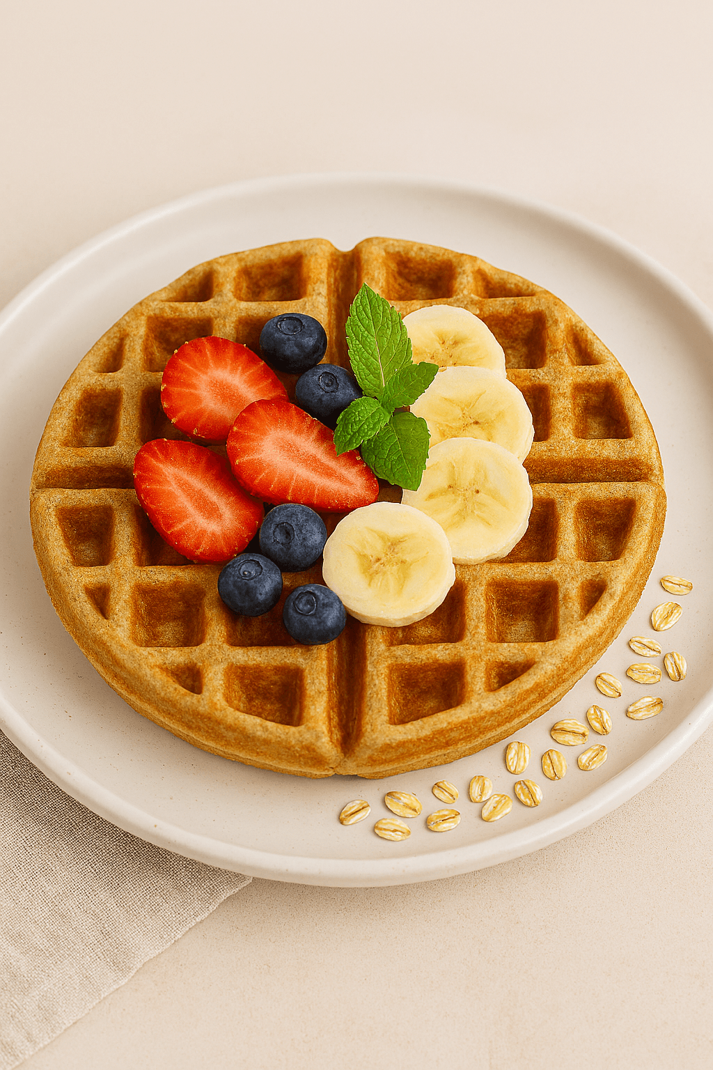 Waffles de Avena y Fruta: Tu Placer Matutino sin Culpa