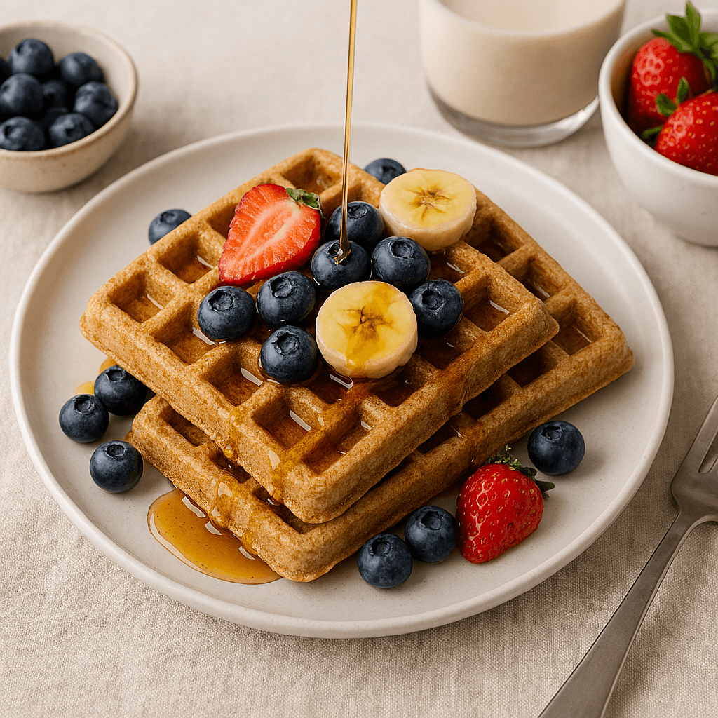 Waffles de Avena Veganos – Nutrición que Abraza tu Bienestar
