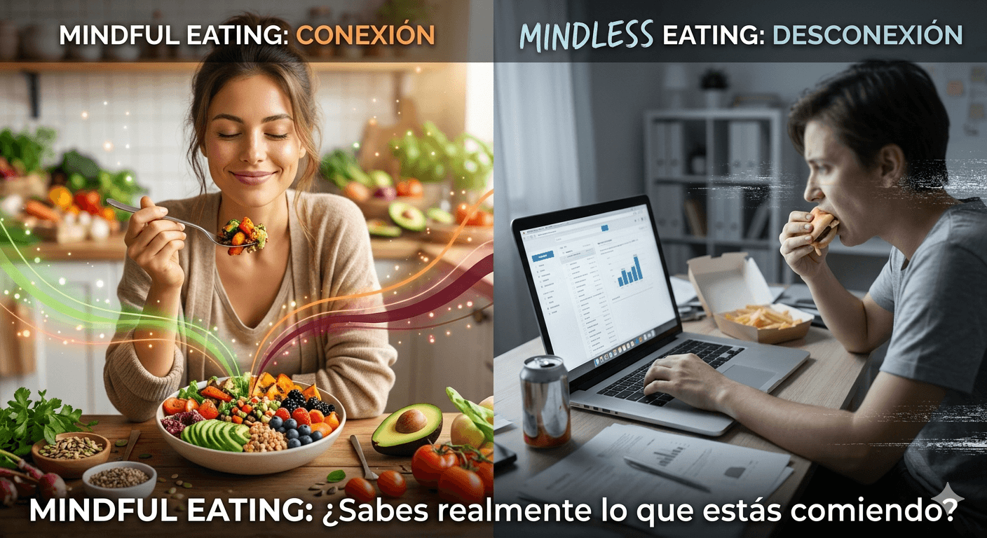 MINDFUL EATING: ¿Sabes realmente lo que estás comiendo? 🧘‍♀️🍎