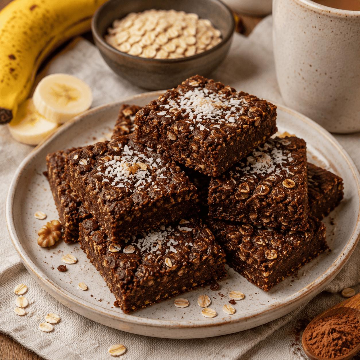Cuadritos de Avena y Cacao: El Postre para Disfrutar Sin Culpa