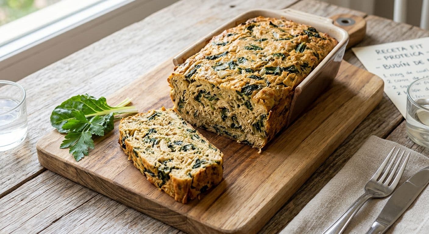 Budín Fit de Pollo y Acelga