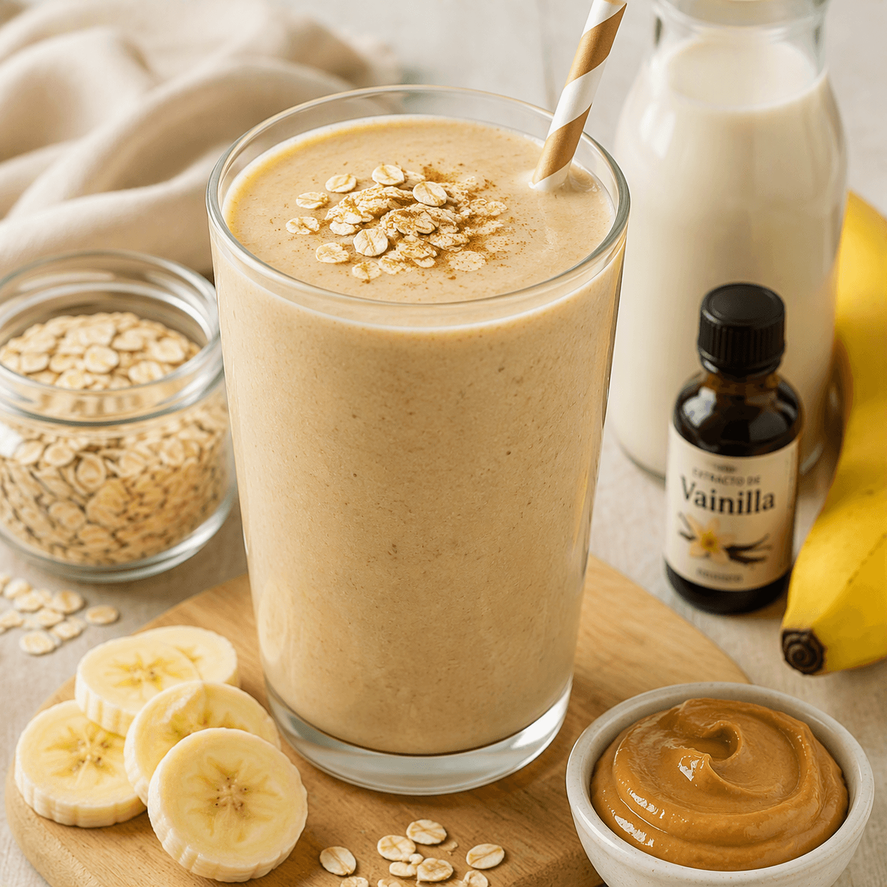 Malteada Vegana 'Dulzura Matinal': Vainilla y Avena