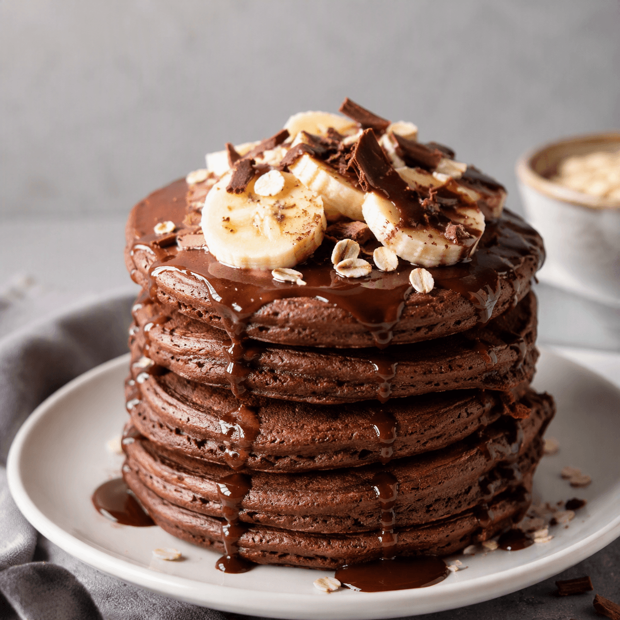 Panqueques Hiperproteicos de Avena y Chocolate