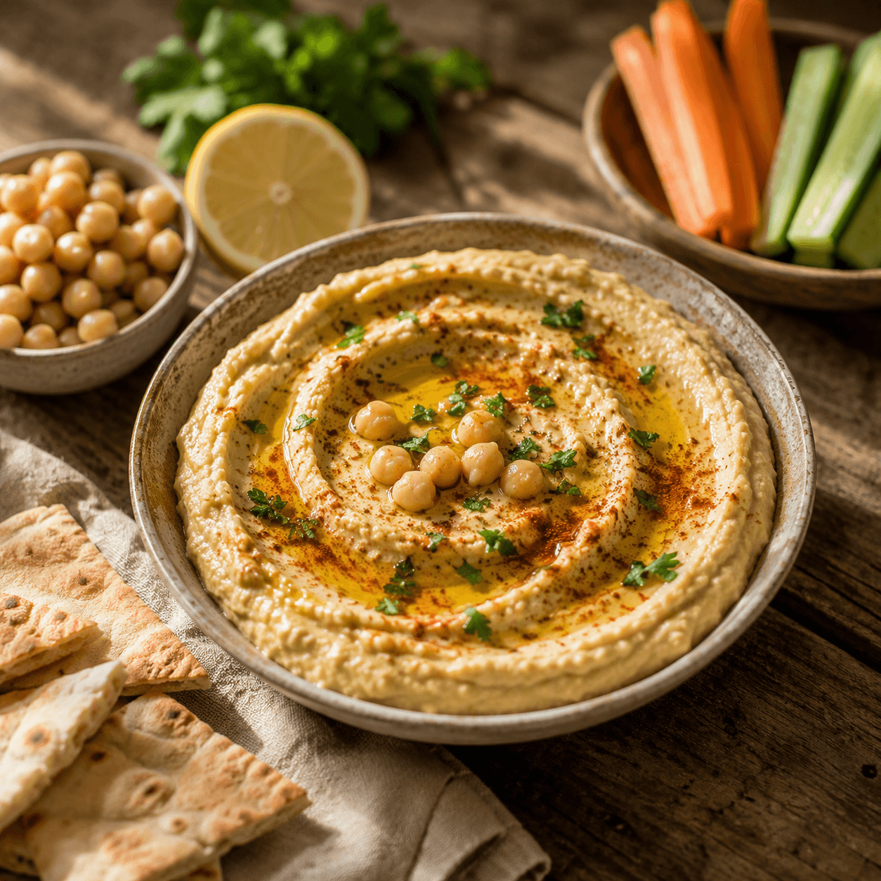🌿 Hummus de Garbanzos Casero