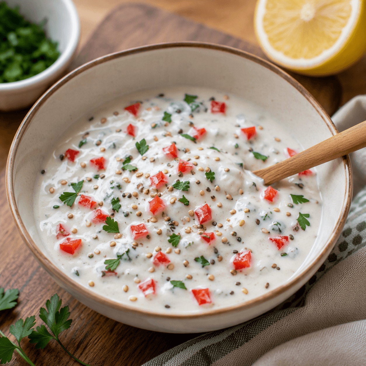 🥛 Salsa de Kéfir Casera: Frescura, Sabor y Probióticos en Cada Cucharada
